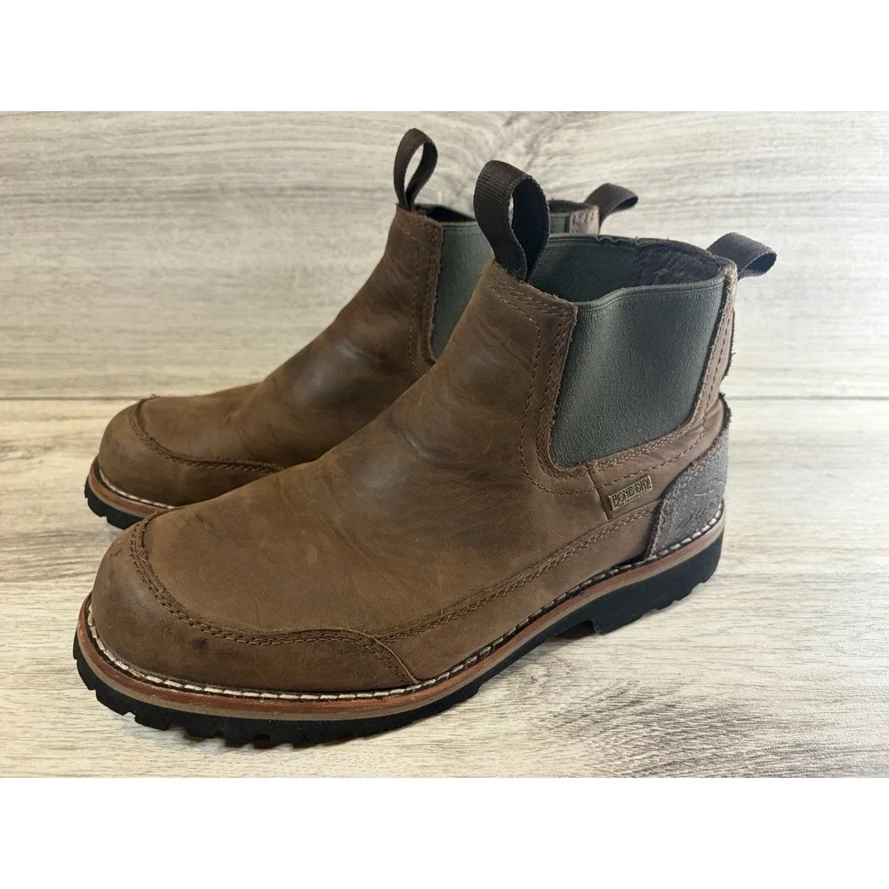 Men's Redhead 61 Romeo Leather Brown‎ Ankle Boots Size 8M Bone Dry Chukka